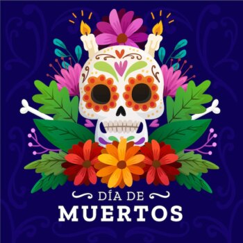 Free Vector | Hand drawn flat dia de muertos illustration