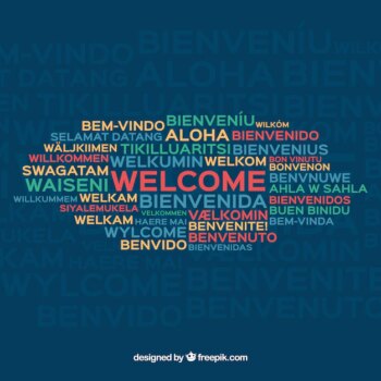 Free Vector | Welcome pattern in different languages