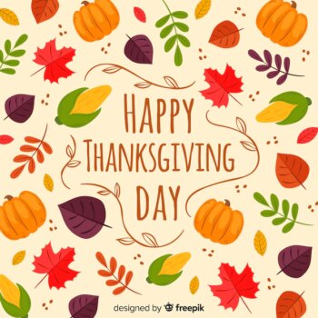 Free Vector | Hand drawn thanksgiving background