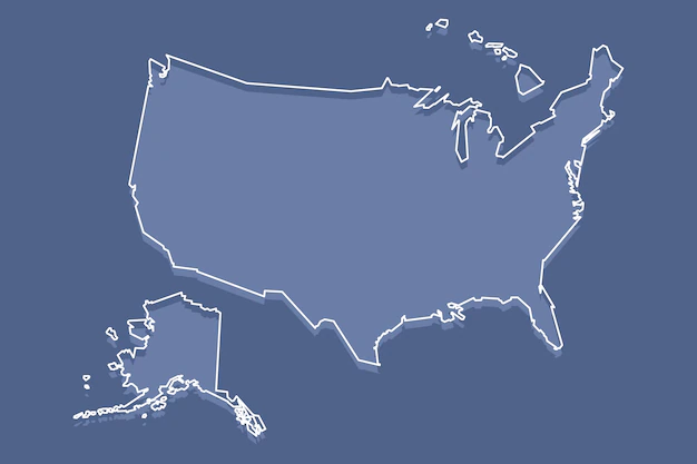 Free Vector | Flat design usa outline map