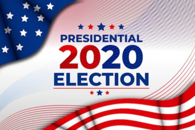 Free Vector | 2020 us presidential election background