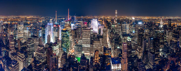 Free Photo | Beautiful panoramic shot of new york city