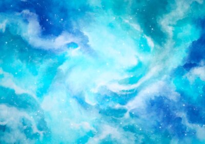 Free Photo | Blue stellar sky watercolor background