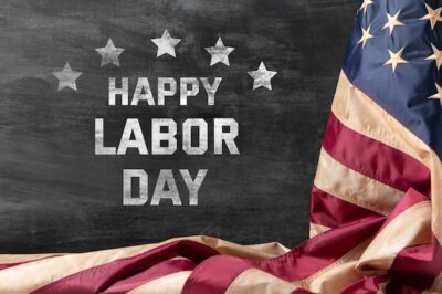 Free Photo | Creative labor day banner composition