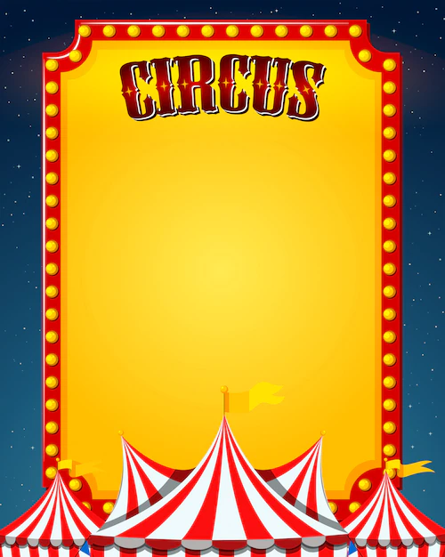 Free Vector | A blank circus border