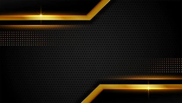 Free Vector | Abstract golden lines luxury dark background design