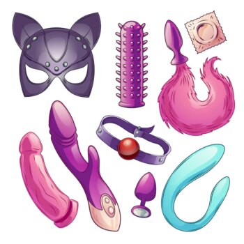 Free Vector | Adult sex toys for woman pleasure