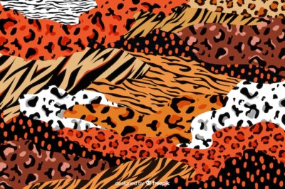 Free Vector | African animal prints background
