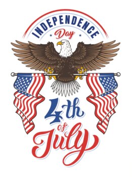 Free Vector | American eagle independence day