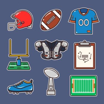 Free Vector | American football elements design