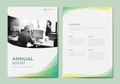 Free Vector | Annual report