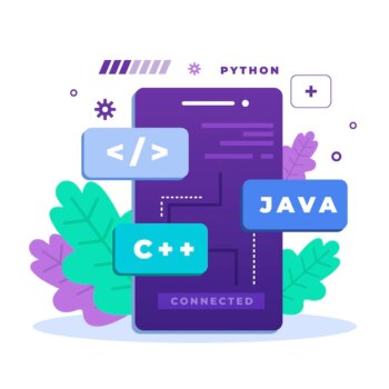 Free Vector | App development concept with programming languages