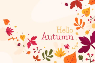 Free Vector | Autumn leaves background