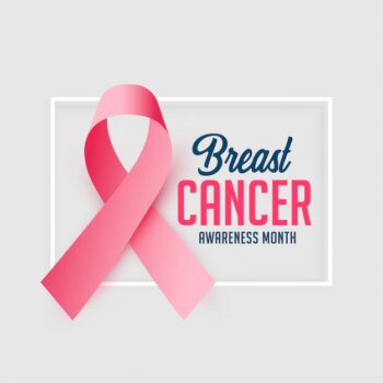 Free Vector | Awareness poster design for breast cancer month