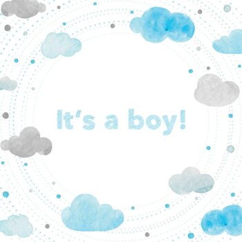 Free Vector | Baby shower, background with watercolors