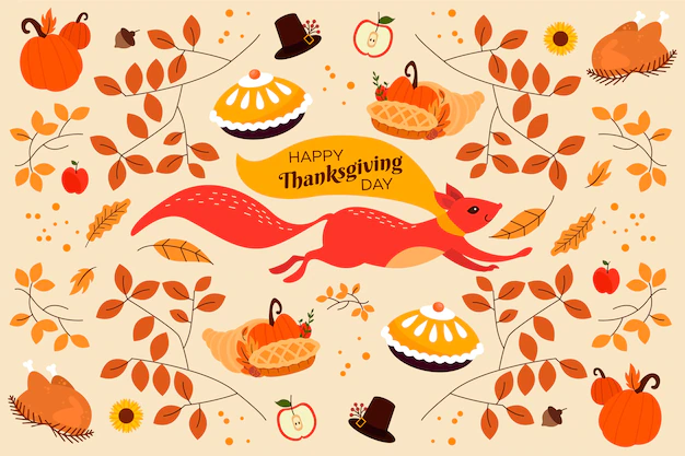 Free Vector | Background flat design thanksgiving