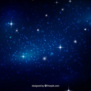 Free Vector | Background of galaxy in blue tones