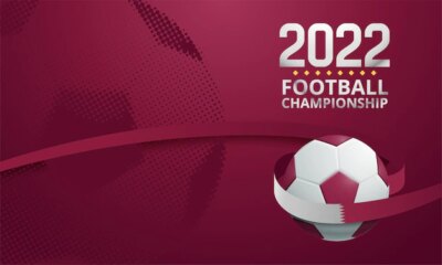 Free Vector | Banner on the theme of world championship in qatar 2022