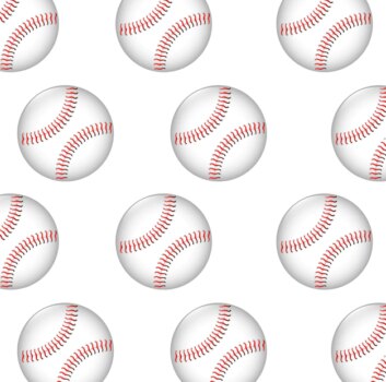 Free Vector | Baseball ball seamless pattern graphic