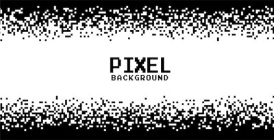 Free Vector | Black and white pixels background