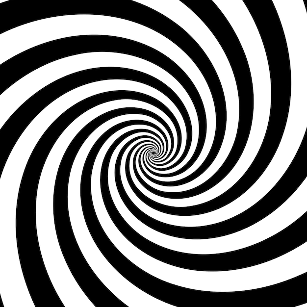 Free Vector | Black and white spiral background