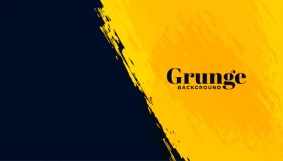 Free Vector | Black and yellow grunge abstract background