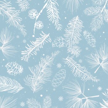 Free Vector | Blue background with winter decoration vector