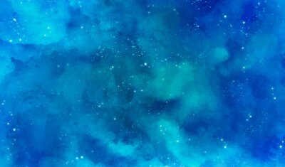 Free Vector | Blue galaxy background