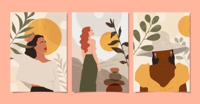Free Vector | Boho covers collection