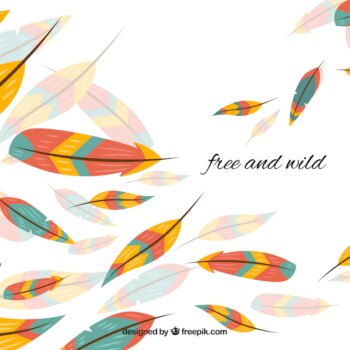 Free Vector | Boho style background with flat design
