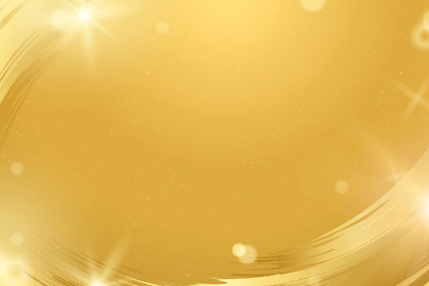 Free Vector | Bokeh background vector with luxury gold brush stroke border frame