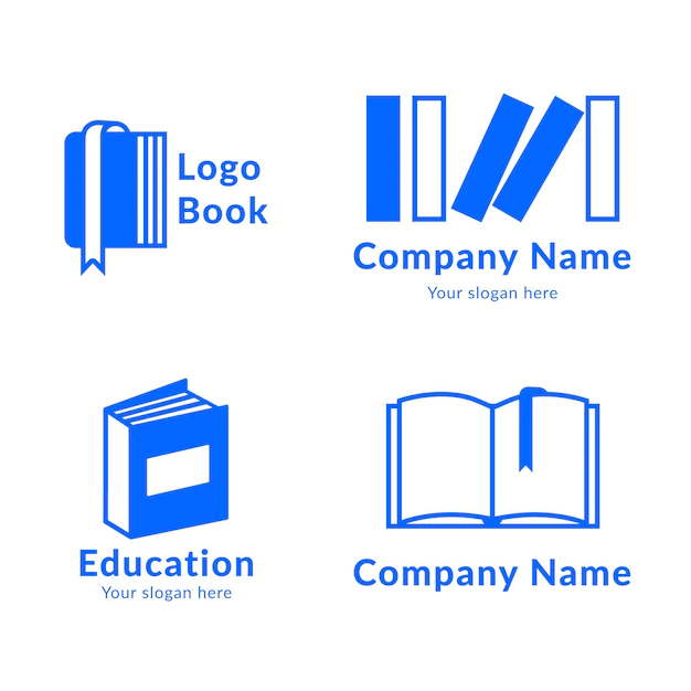 Free Vector | Book logo template collection