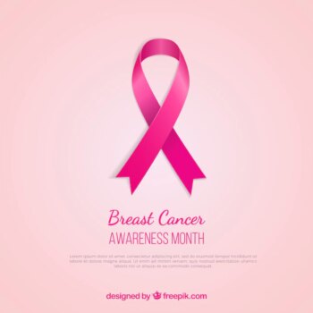Free Vector | Breast cancer awareness pink ribbon