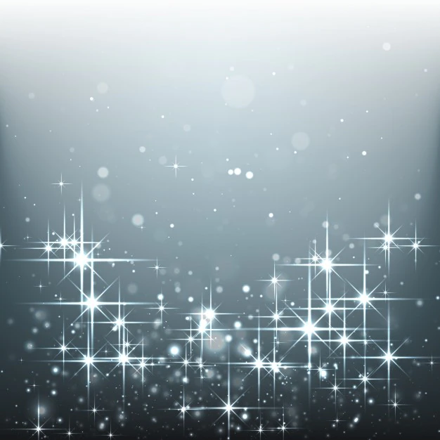 Free Vector | Bright stars on a silver background