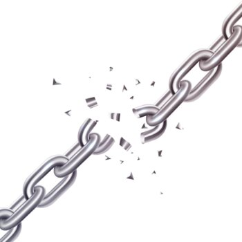 Free Vector | Broken chain illustration
