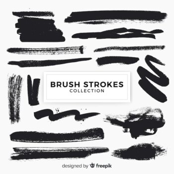 Free Vector | Brush strokes pack
