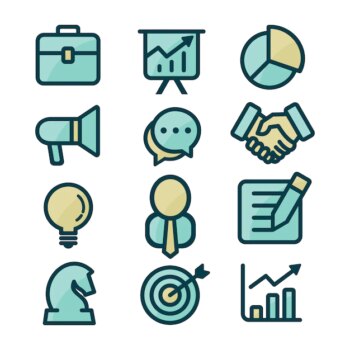 Free Vector | Business icons collection