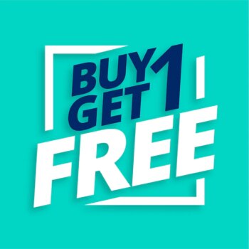Free Vector | Buy one get one free sale banner