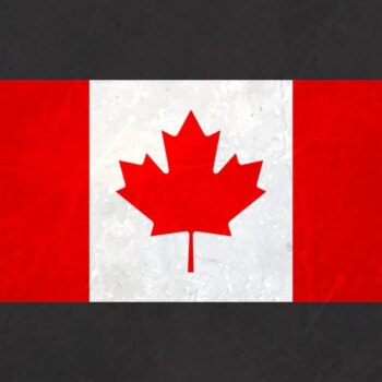 Free Vector | Canada flag with texture