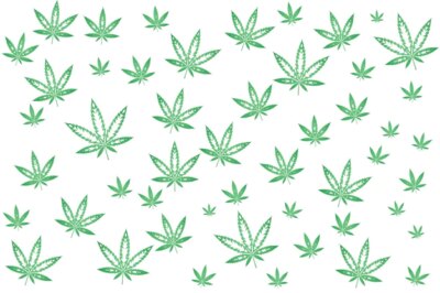 Free Vector | Cannabis pattern with marijuana leaves