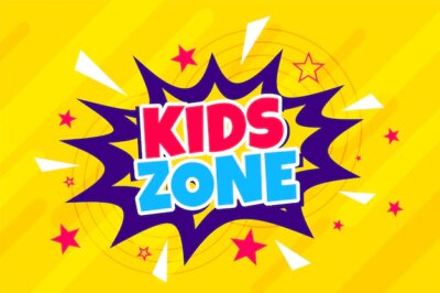 Free Vector | Cartoon style kids zone background