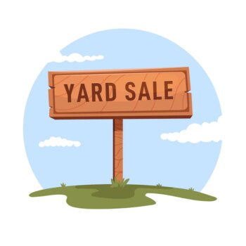 Free Vector | Cartoon yard sign
