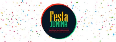 Free Vector | Celebration banner of festa junina