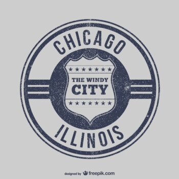 Free Vector | Chicago stamp