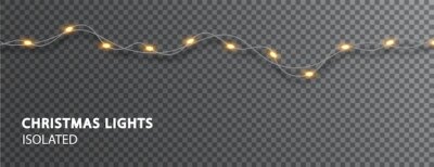 Free Vector | Christmas lights isolated. light led garland. christmas decorations for decorating holiday designs.
