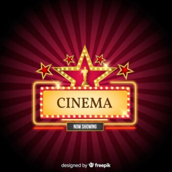 Free Vector | Cinema background with stars