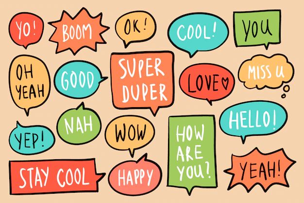 Free Vector | Collection of colorful speech bubbles vector