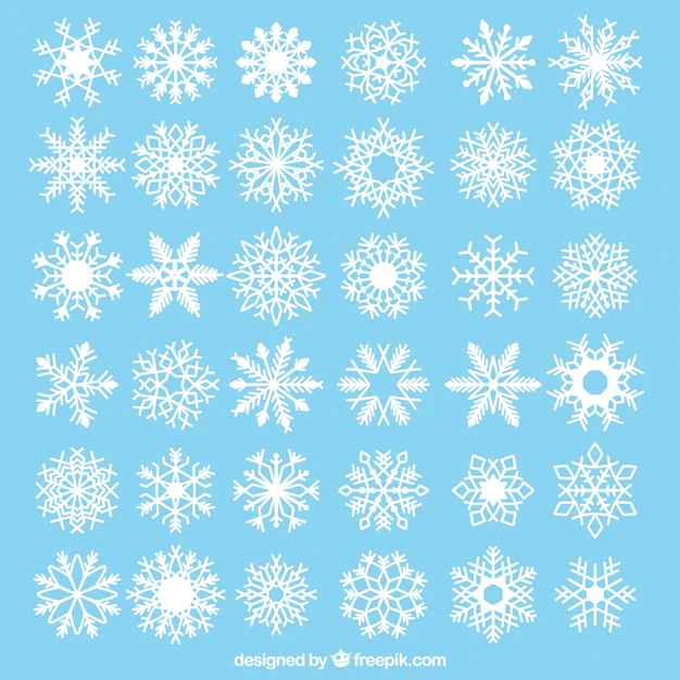 Free Vector | Collection of decorative snowflakes