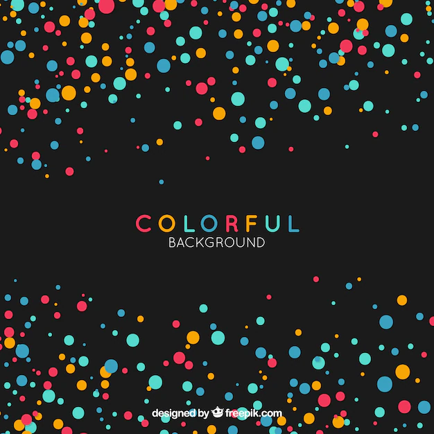 Free Vector | Colorful confetti background in flat style