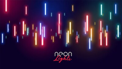 Free Vector | Colorful glowing neon lights background